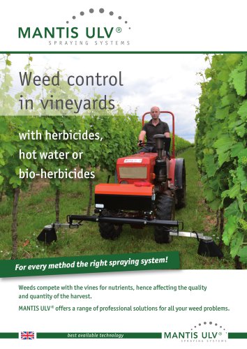 Weed control in vineyards