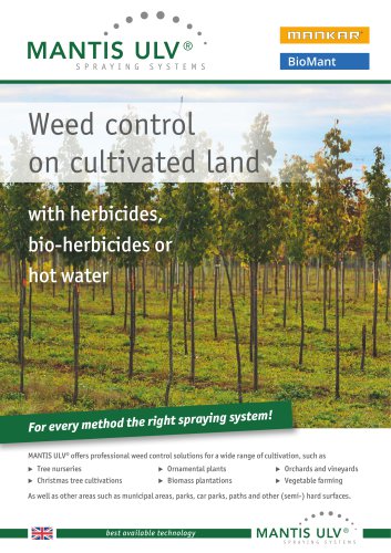 Weed control on cultivated land