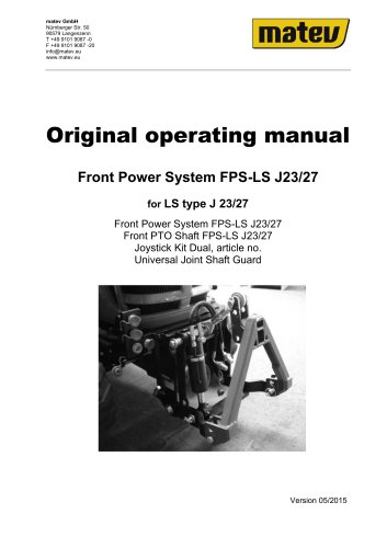 Front Power System FPS-LS J23/27