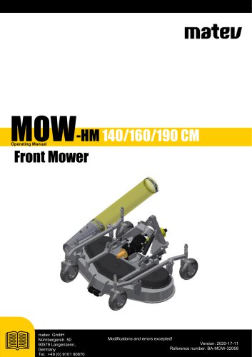 MOW Operating Manual  -HM 140/160/190 CM