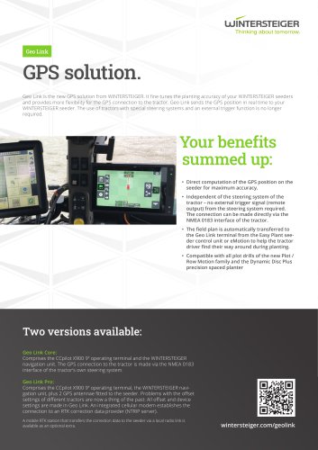 GEO Link GPS solution for seeders