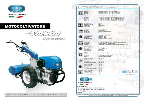 MOTOCOLTIVATORE 4000 Special