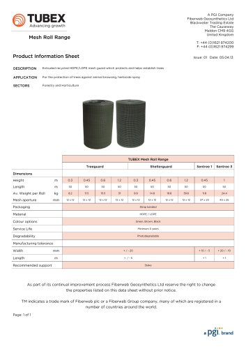 Mesh Roll Range