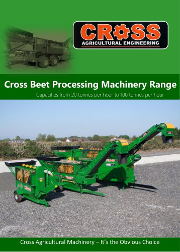 Cross Beet Processing Machinery Range