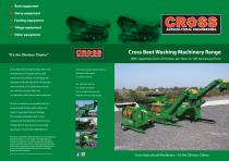 Cross Beet Washing Machinery Range