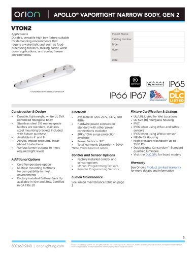 APOLLO® VAPORTIGHT NARROW BODY, GEN 2