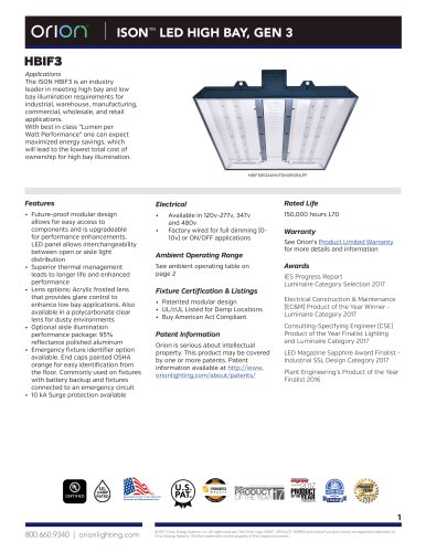 ISON™ LED HIGH BAY, GEN 3