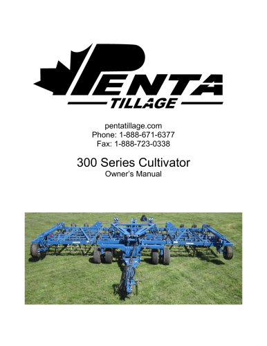 Cultivators Owners Manual Series 300