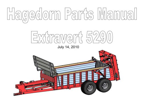 Hagedorn Parts Manual