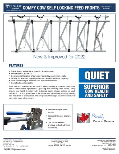 COMFY COW SELF LOCKING FEED FRONTS