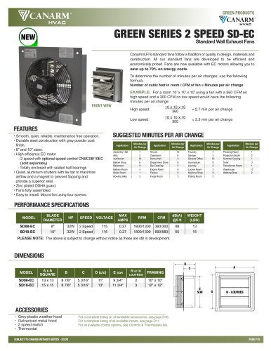 GREEN SERIES 2 SPEED SD-EC
