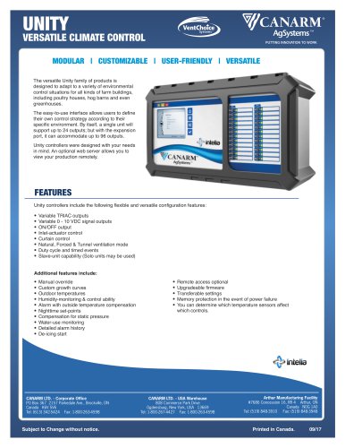 UNITY VERSATILE CLIMATE CONTROL