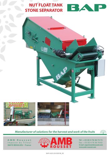 NUT FLOAT TANK STONE SEPARATOR BAP