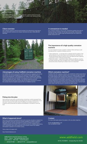 Containerised Pet Crematoria Case Study