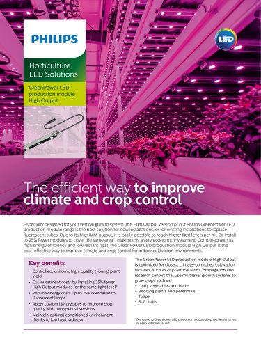 The efficient way to improve climate and crop control