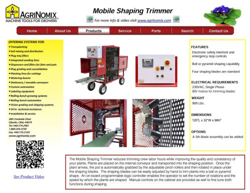 Mobile Shaping Trimmer