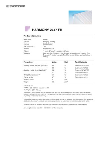 HARMONY 2747 FR