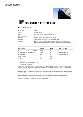 OBSCURA 10075 FB A+B