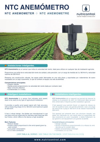 NTC ANEMOMETER