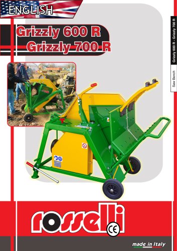 Circular saw for tractor with 700 blade - Grizzly 700 R - Rosselli Snc