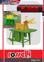 R-400 Circular saw for tractor with sliding table - Rosselli Snc