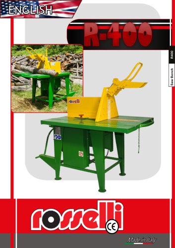 R-400 Circular saw with sliding table - Rosselli Snc