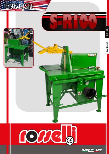 S-R100 Circular saw for tractor - Rosselli Snc