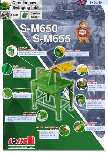 Saw bench for cutting wood for domestic use S-M650 S-M655