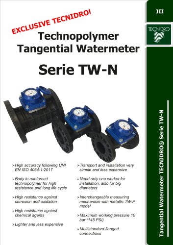 TW-N TANGENTIAL Water Meter