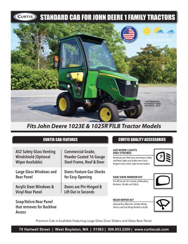 STANDARD CAB FOR JOHN DEERE 1 FAMILY TRACTORS