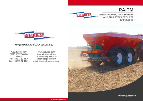 RA-TM20 fertilizer spreader