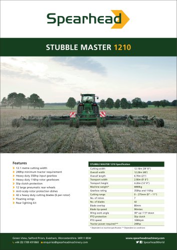 Stubble Master 1210