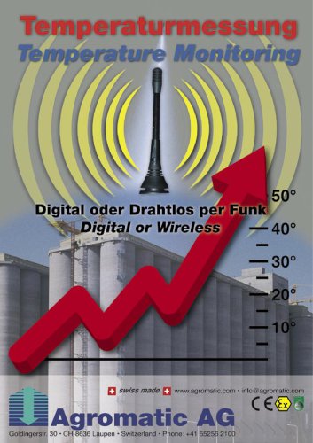 Temperature monitoring in concrete silos