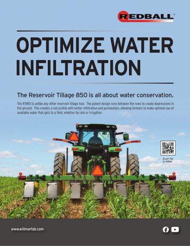 OPTIMIZE WATER INFILTRATION