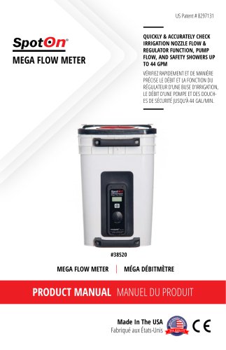 PRODUCT MANUAL: SPOTON® MEGA FLOW METER