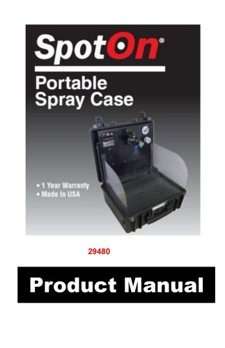 PRODUCT MANUAL: SPOTON® SPRAY CASE