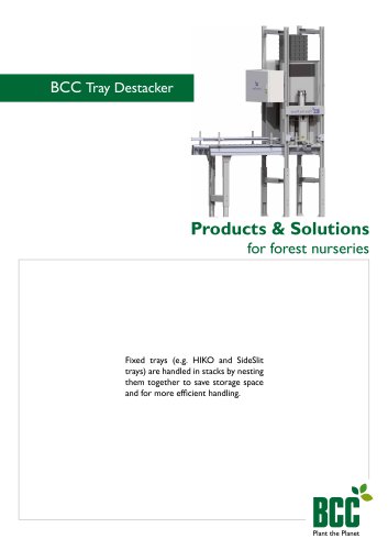 BCC Tray Destacker