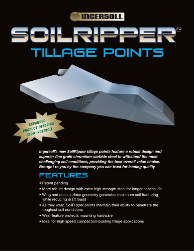 SOILRIPPER™ Tillage Points  View The Brochure