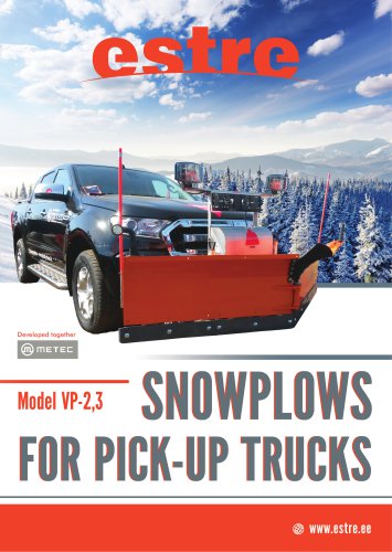 VP-2,3 - SNOWPLOWS FOR PICK-UP TRUCKS