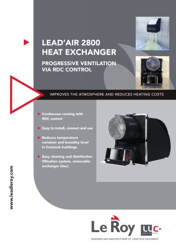 LEAD’AIR 2800 HEAT EXCHANGER