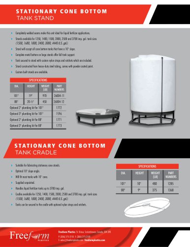 STATIONARY CONE BOTTOM