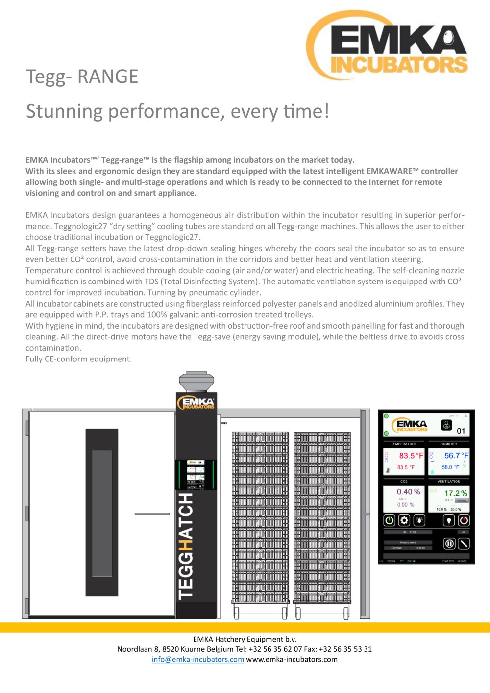 Tegg Range EMKA Incubators - EMKA Incubators