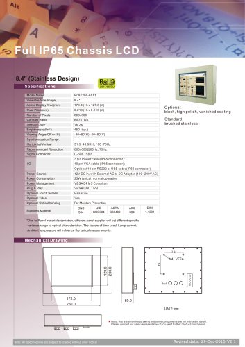 Full IP65 Chassis LCD