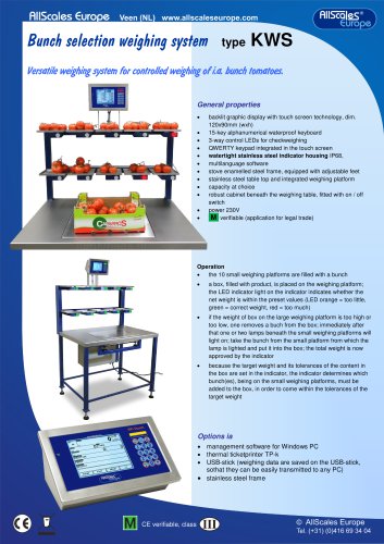 Bunch Selection Weighing System KWS