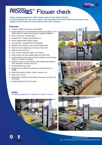 Flower Check Weighing System