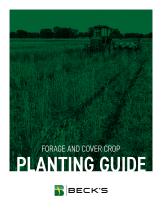 FORAGE AND COVER CROP PLANTING GUIDE