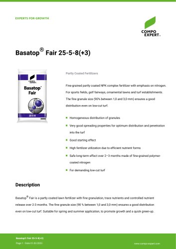 Basatop® Fair 25-5-8(+3)