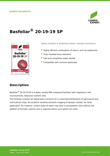 Basfoliar® 20-19-19 SP