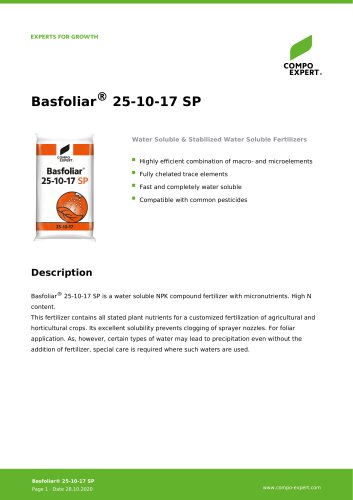 Basfoliar® 25-10-17 SP