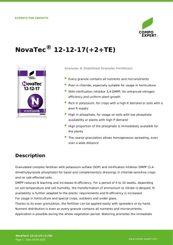 NovaTec® 12-12-17(+2+TE)